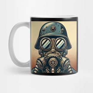 Gas Mask Soldier Artwork Mug